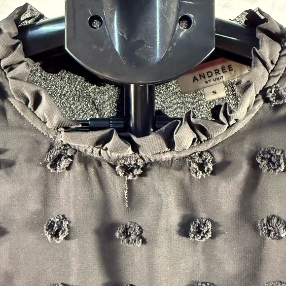 ANDREE BY UNIT Black Sheath Midi Dress with Bishop Sleeves - Picture 4 of 4